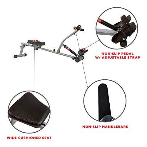Compact Adjustable Rowing Machine with 12 Levels of Resistance K38229