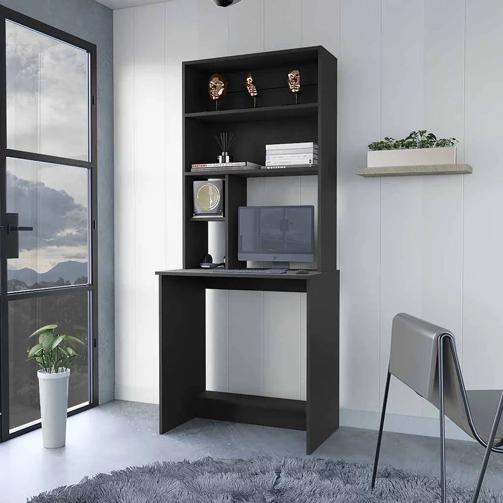 Writing Desk with Hutch and Storage V10480