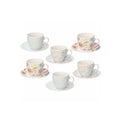 Tea Cup and Saucer Set 6 T3045