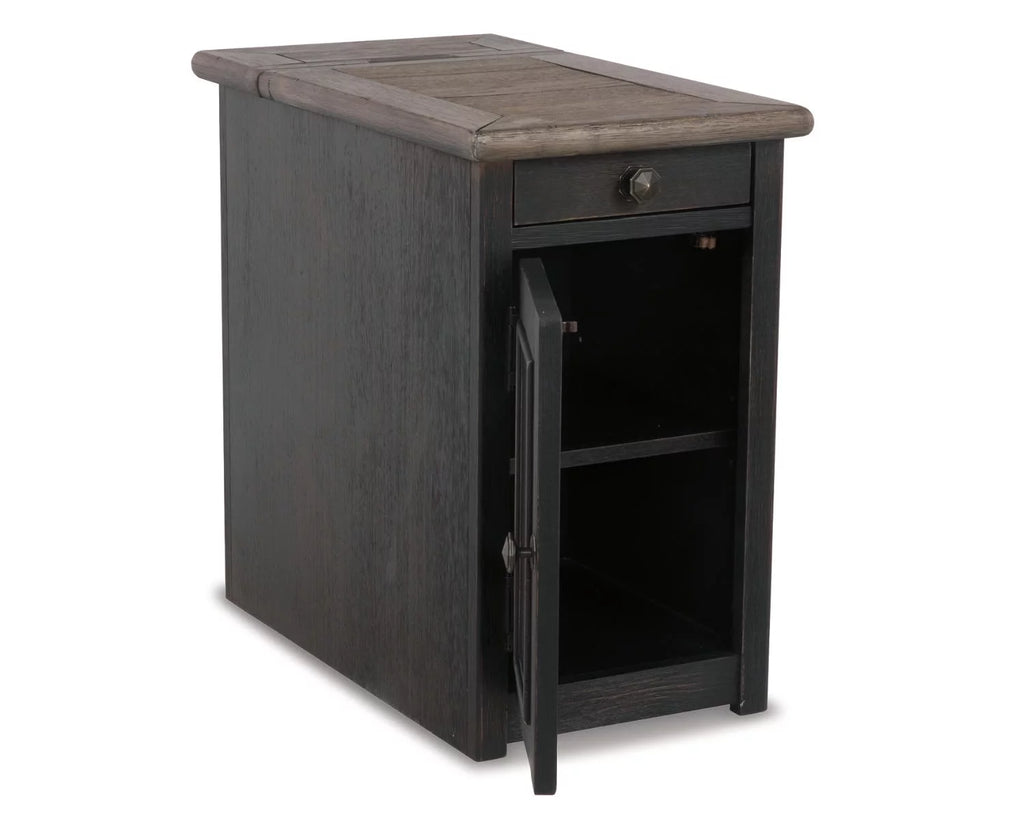 Chairside End Table with USB Ports & Outlets C350890