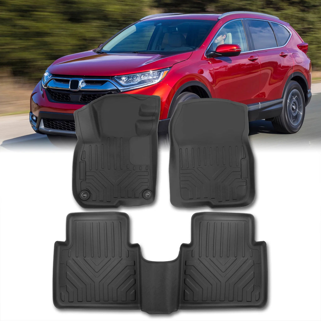 3-Piece TPE Rubber Floor Mats Liner Front Rear Set A686