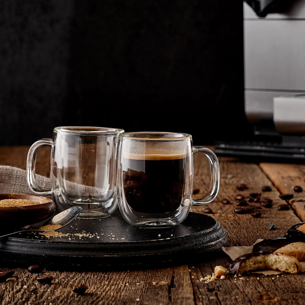 Insulated Double Wall Glass Mug Set of 4 H59770