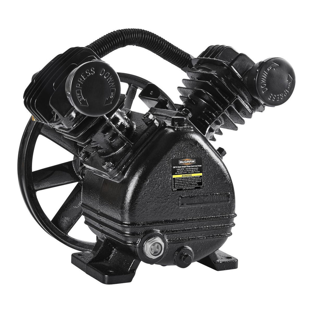 2 HP 155 PSI Cast Iron Air Compressor Pump O30015