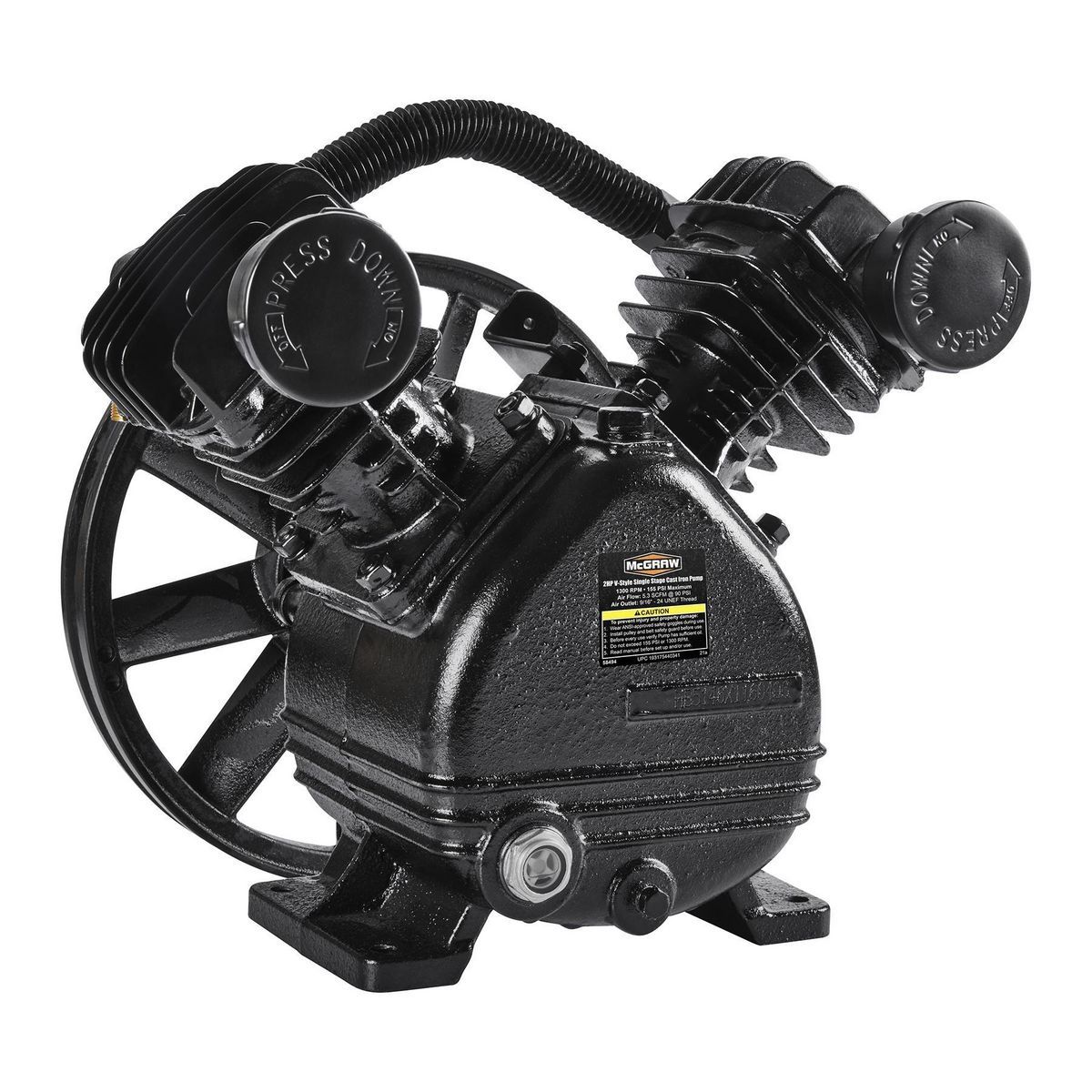 2 HP 155 PSI Cast Iron Air Compressor Pump O30015