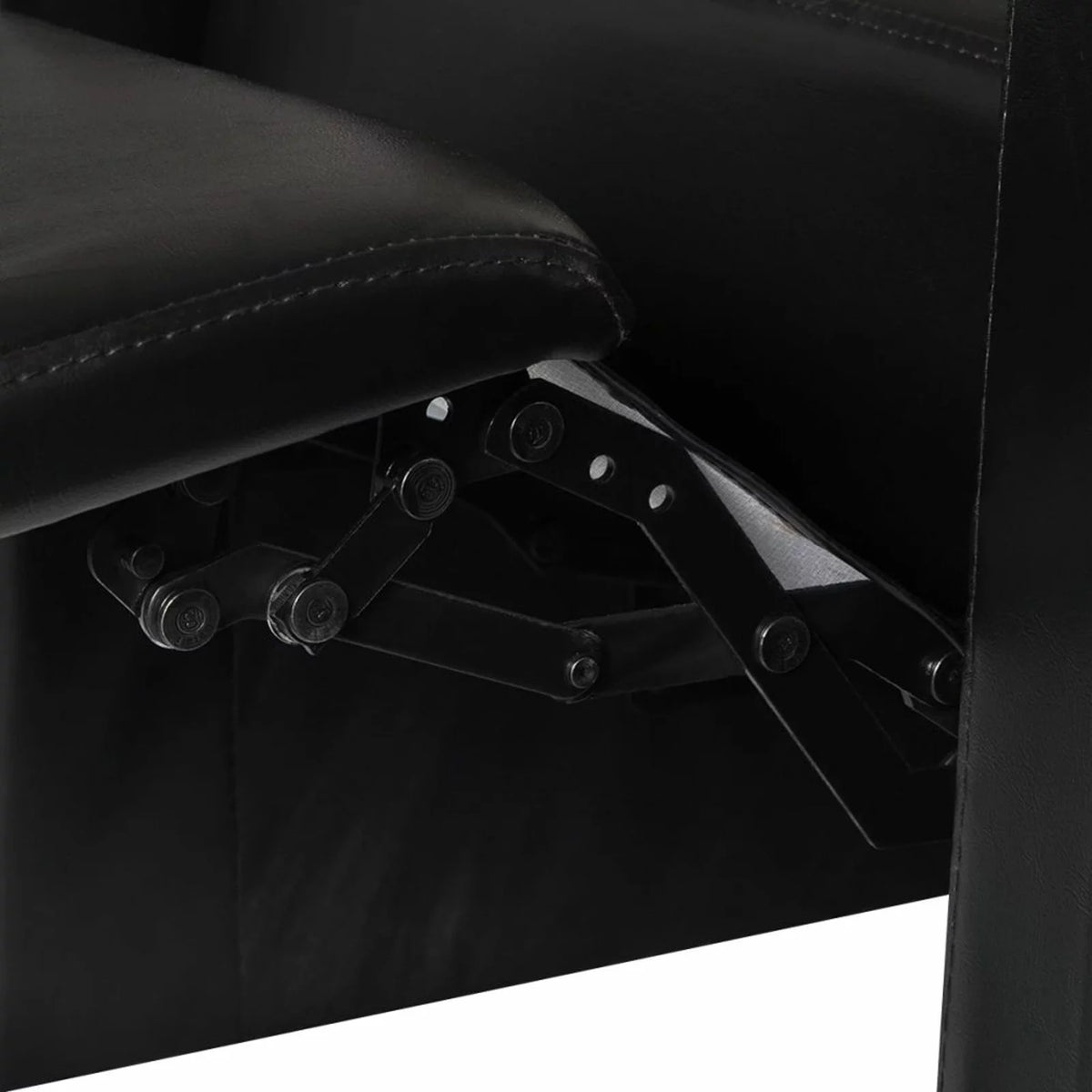 2-Seater Black Faux Leather Recliner Sofa A470426