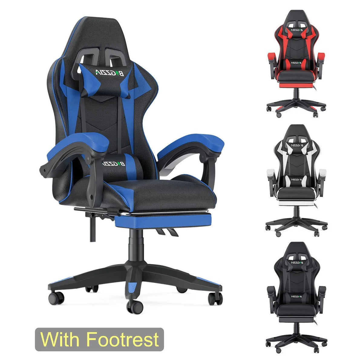 Pink Gaming Chair with Lumbar Support Height Adjustable I191264