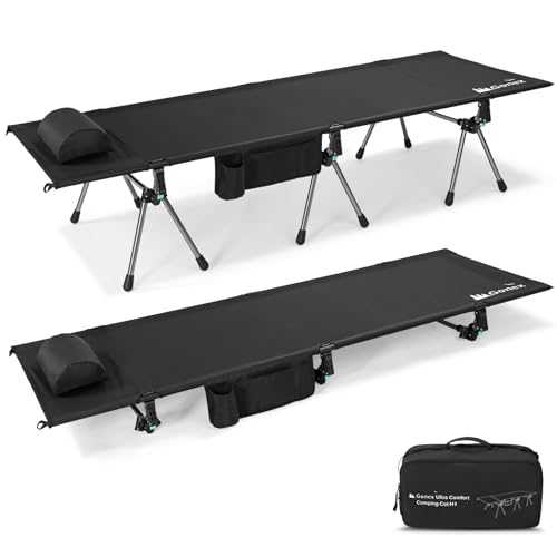 Camping Cot with Leg Extenders 2 in 1 Portable Folding Cot E532780