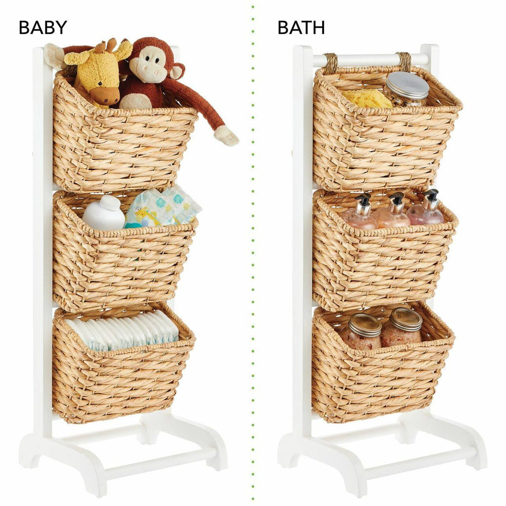Standing Storage Basket Stand with 3 Baskets P702937