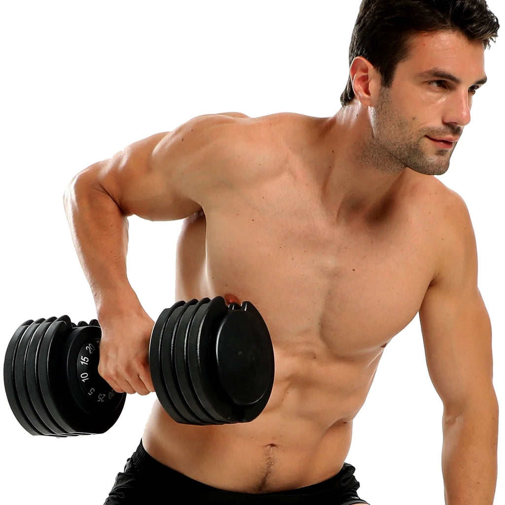 5-25lb Adjustable Dumbbell Black T338