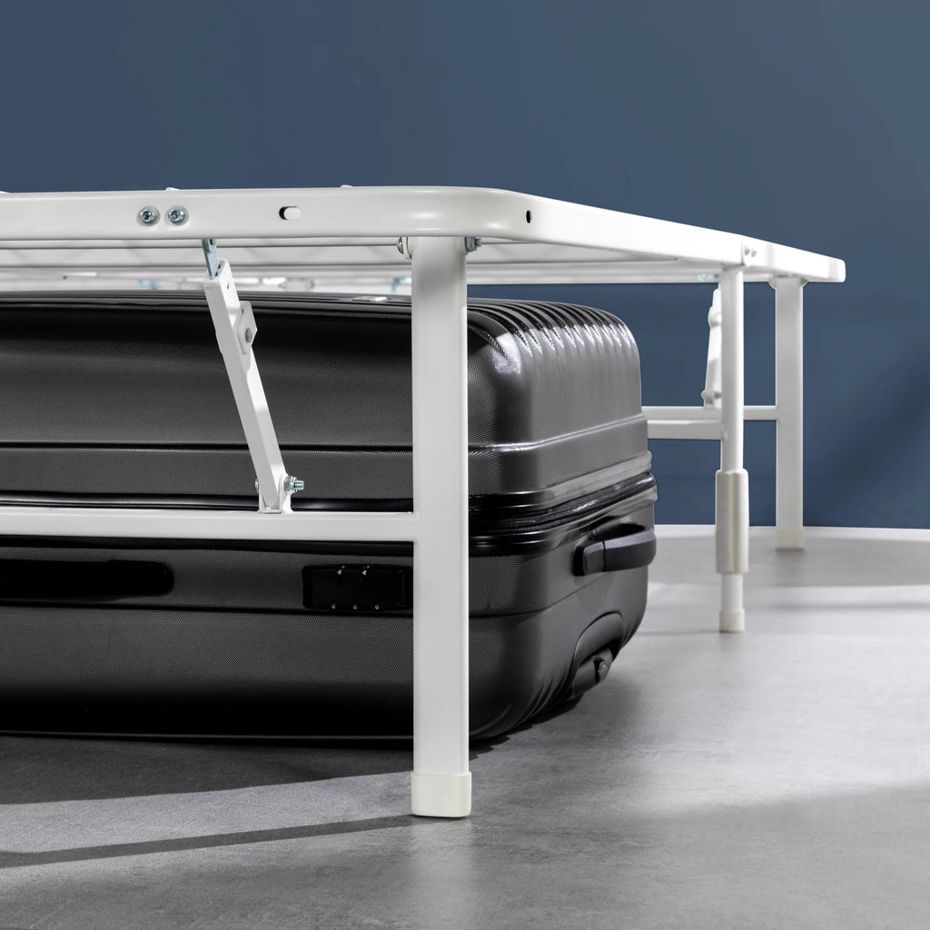 14" White Metal Mattress Foundation, Narrow Twin H5778