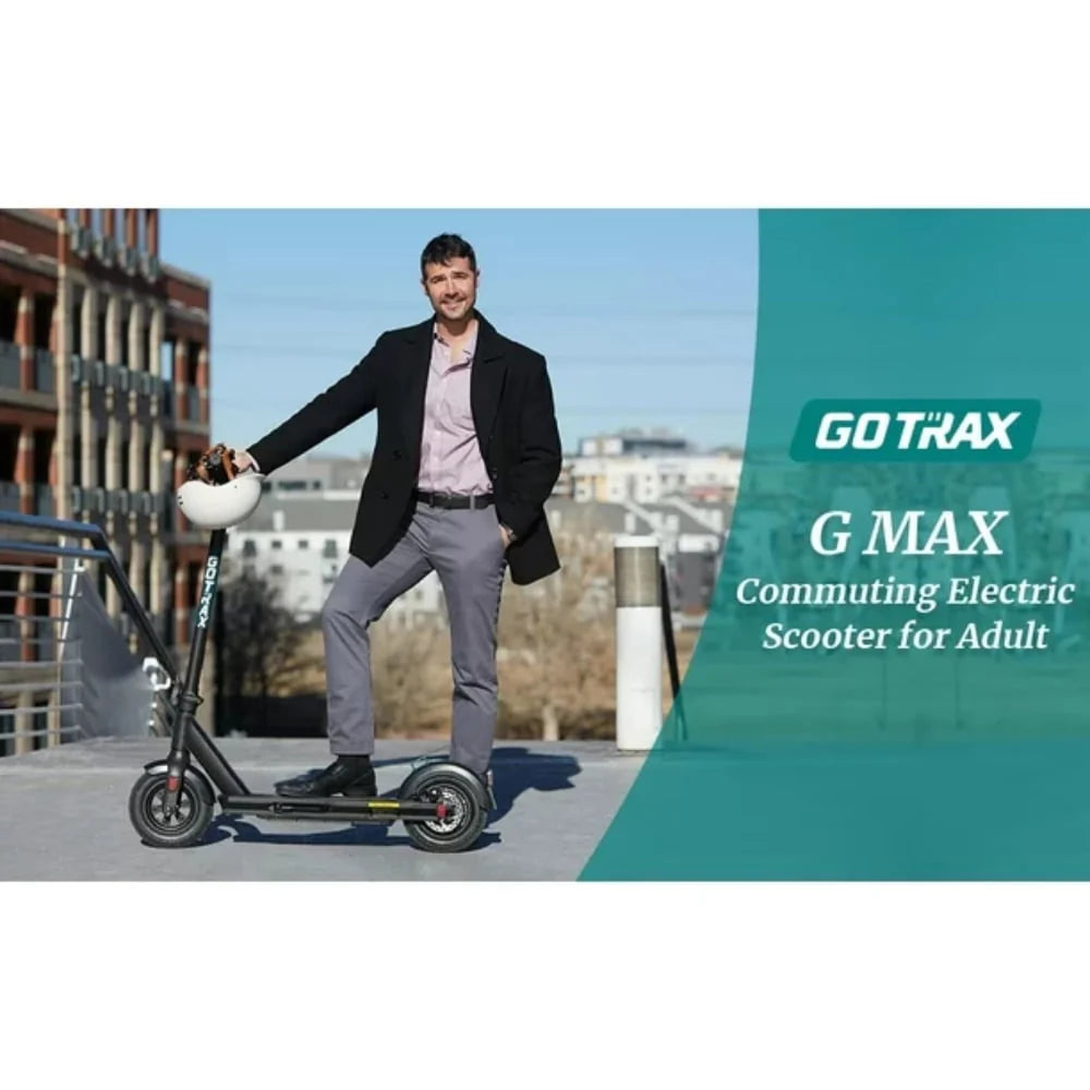 Electric Scooter with 10 Pneumatic Tire, 42 mile 20 mph 500W Motor J48801