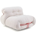 White Armless Bean Bag Sofa B260689