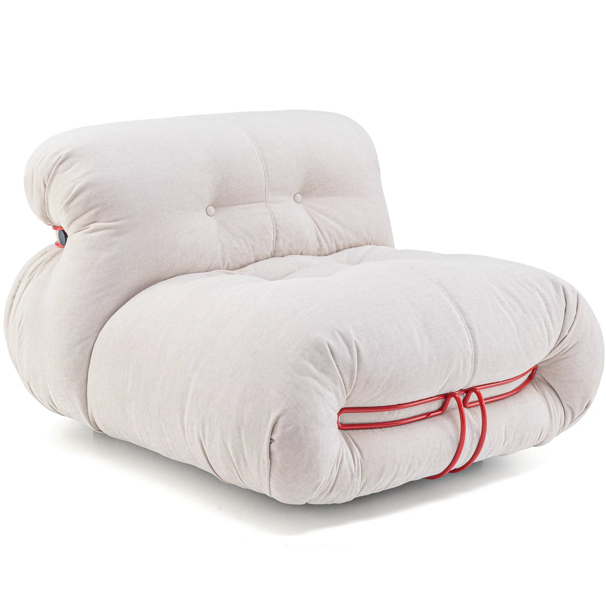 White Armless Bean Bag Sofa B260689