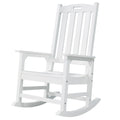 White Poly Lumber Rocking Chair with High Back D23554