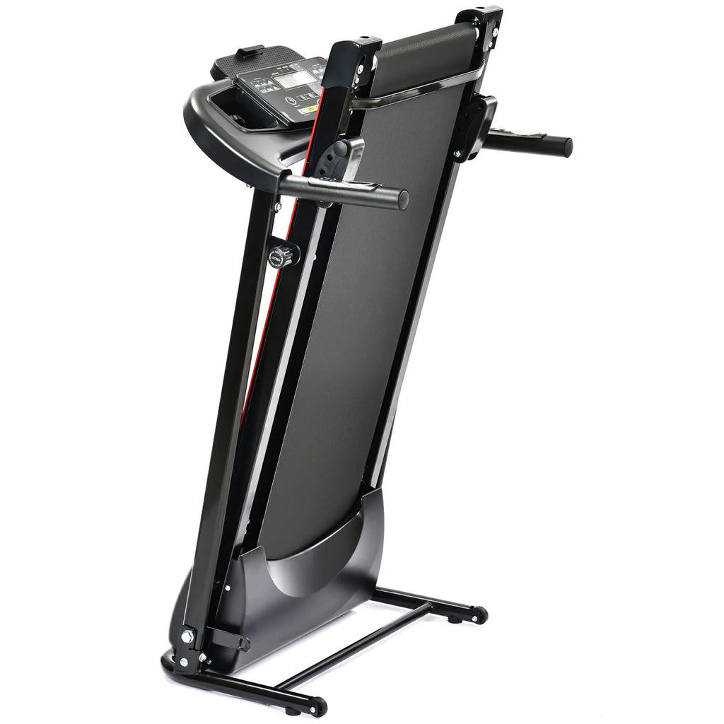 Foldable Electric Treadmill Black with 3 Manual Inclines X728