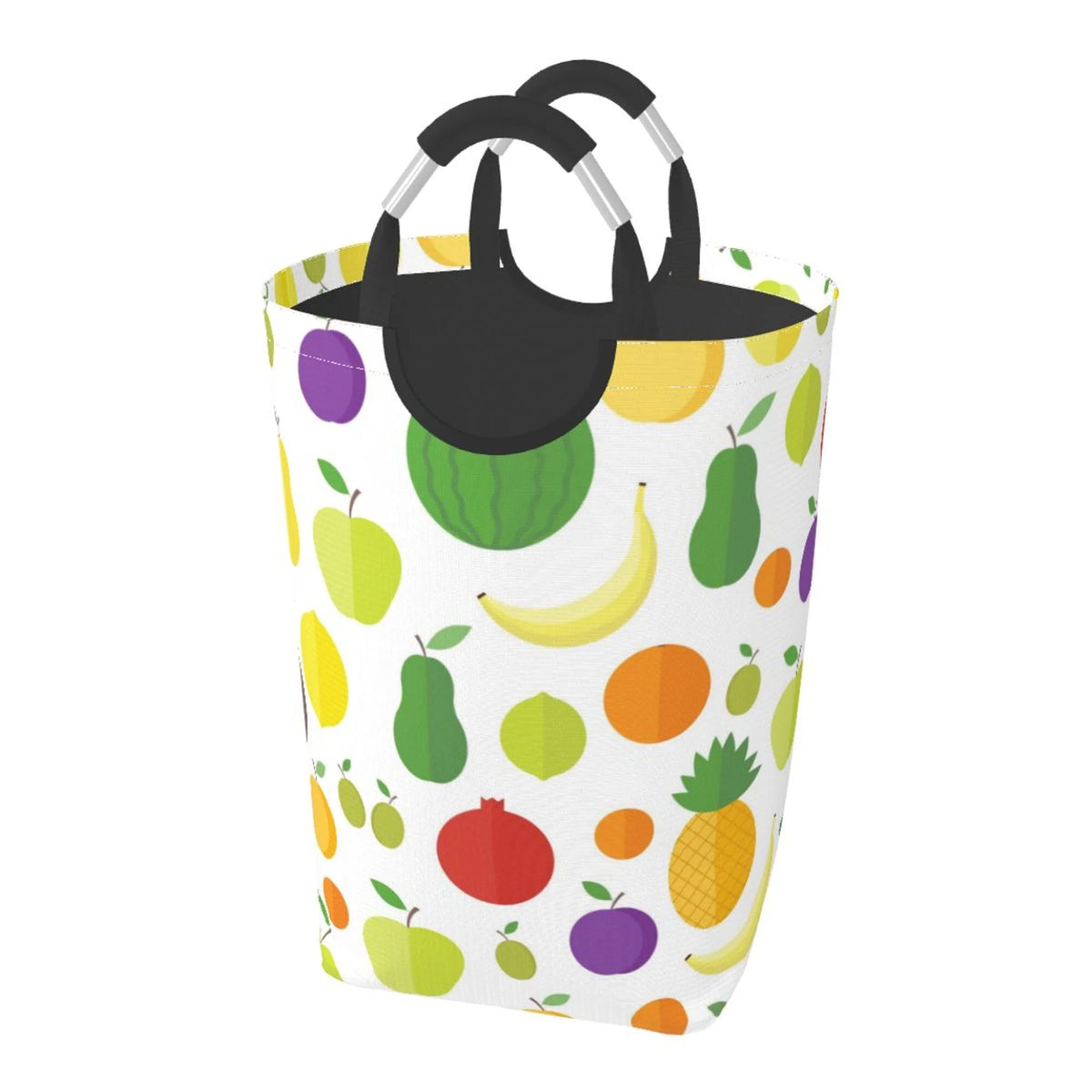 Lime Avocado Lemon Rectangular Collapsible Laundry Basket with Handles C143456