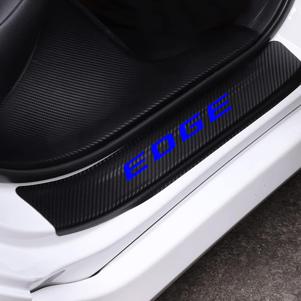 Carbon Fiber Vinyl Car Door Sill Protector O870