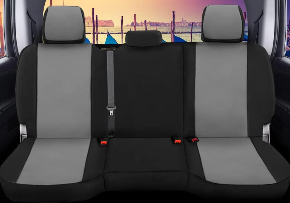 Custom Fit Dodge Ram 1500 2500 3500 Pickup Truck Neoprene Front Seat Covers Gray Black Q376135