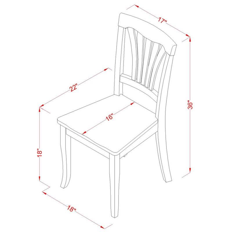 5 Pc Round 36 Inch Table and 4 Chairs H5326
