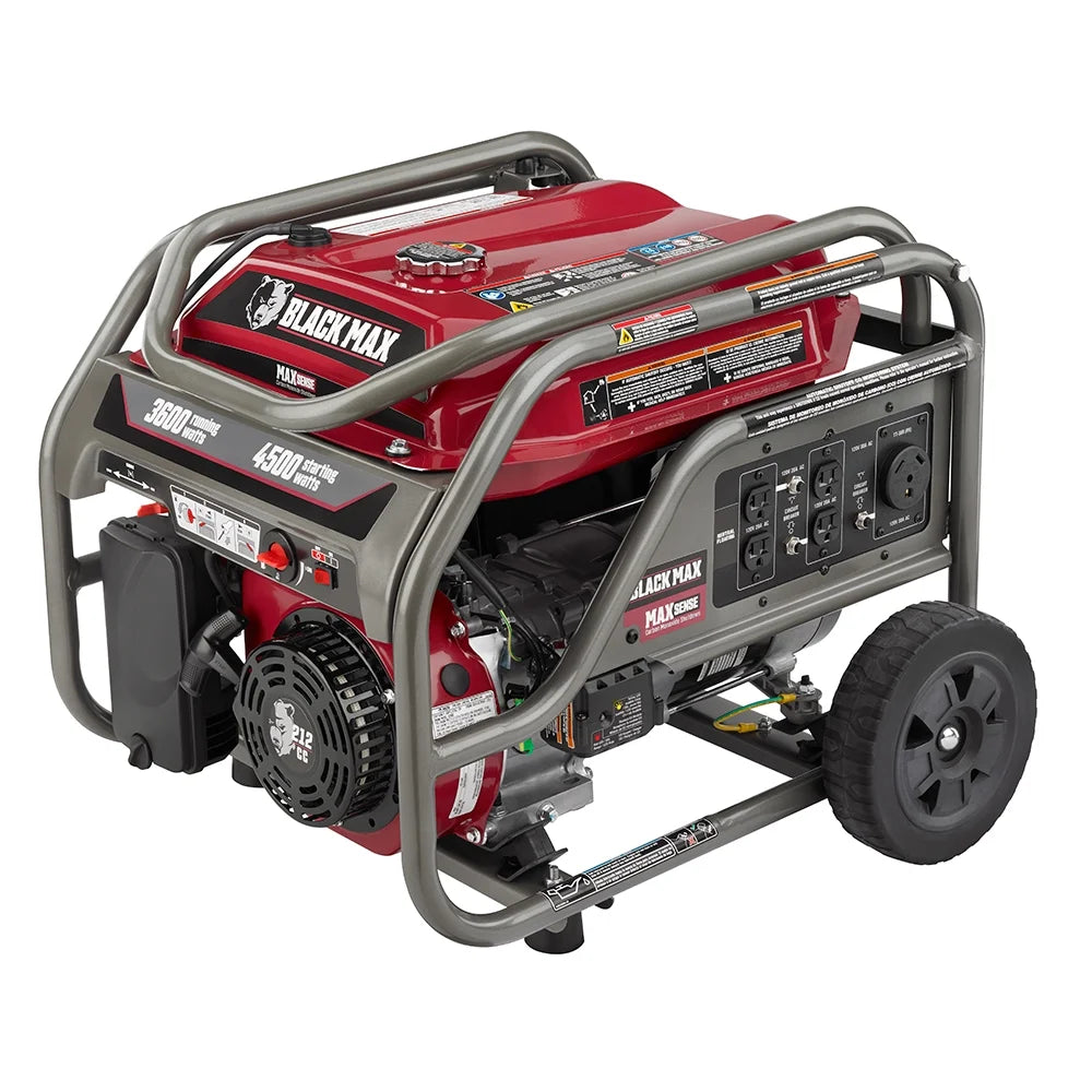 Black Portable 3600 Watt Generator N916429