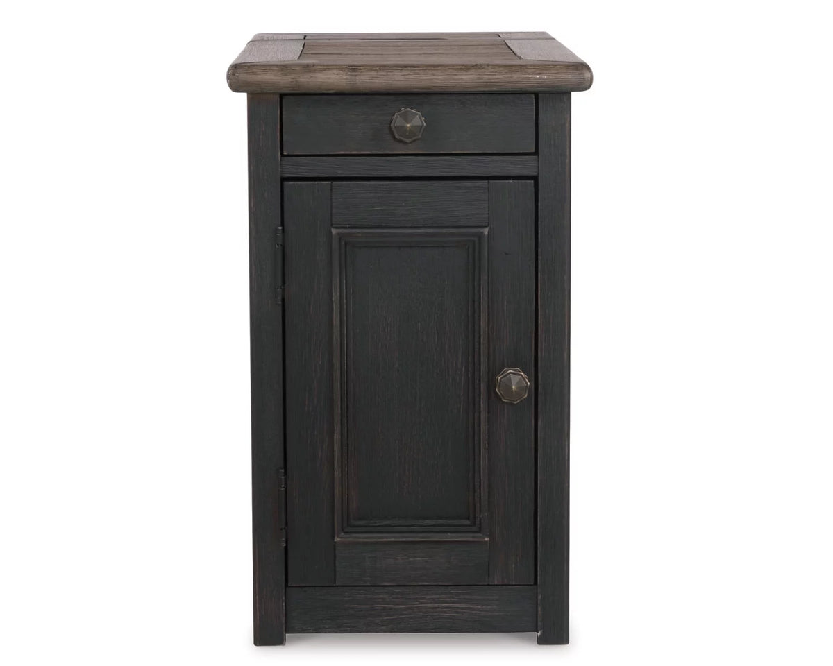 Chairside End Table with USB Ports & Outlets C350890