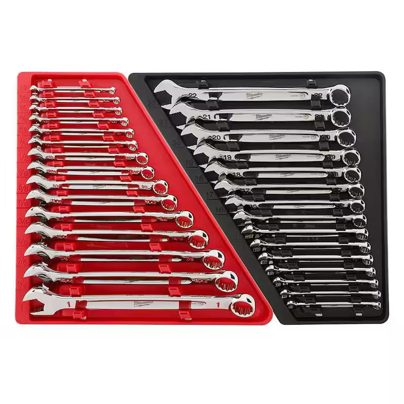 SAE and Metric Wrench Mechanics Tool Set 30-Piece R117