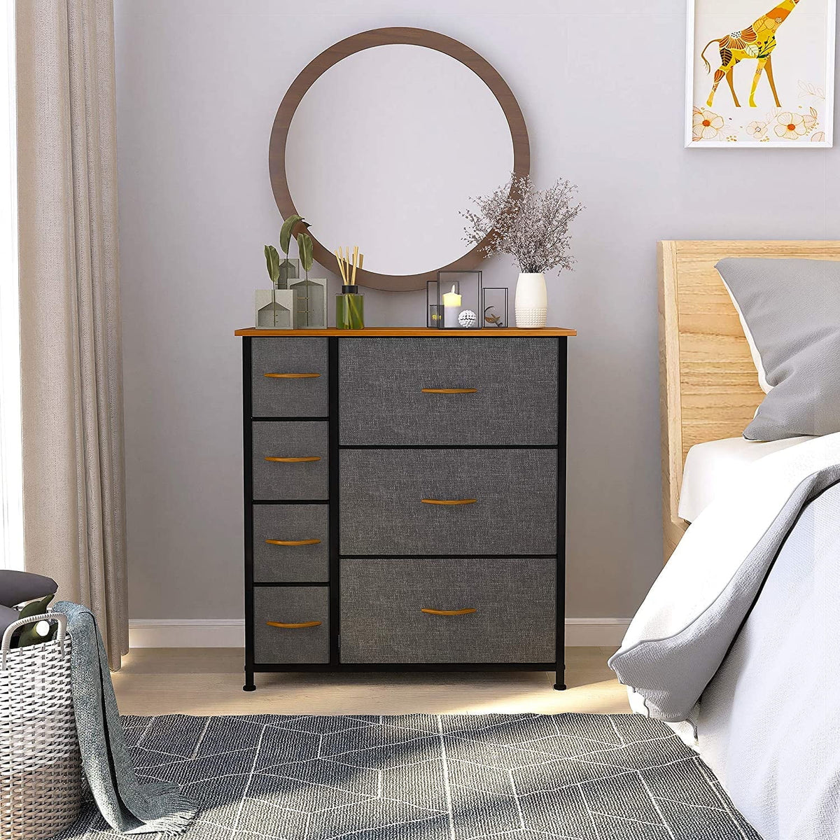 Cool Gray 7 Drawer Dresser O515706