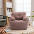 White Tufted Bean Bag Chair Y860