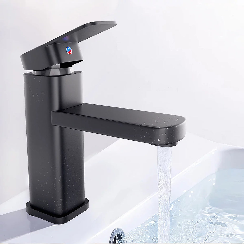2Pack Single Handle Black Bathroom Sink Faucet B13398
