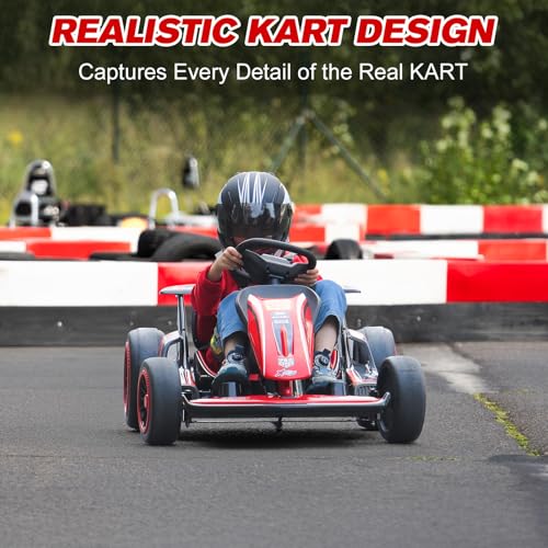 24V Battery Powered Electric Go Kart with 150 * 2 Motors, Red O4527