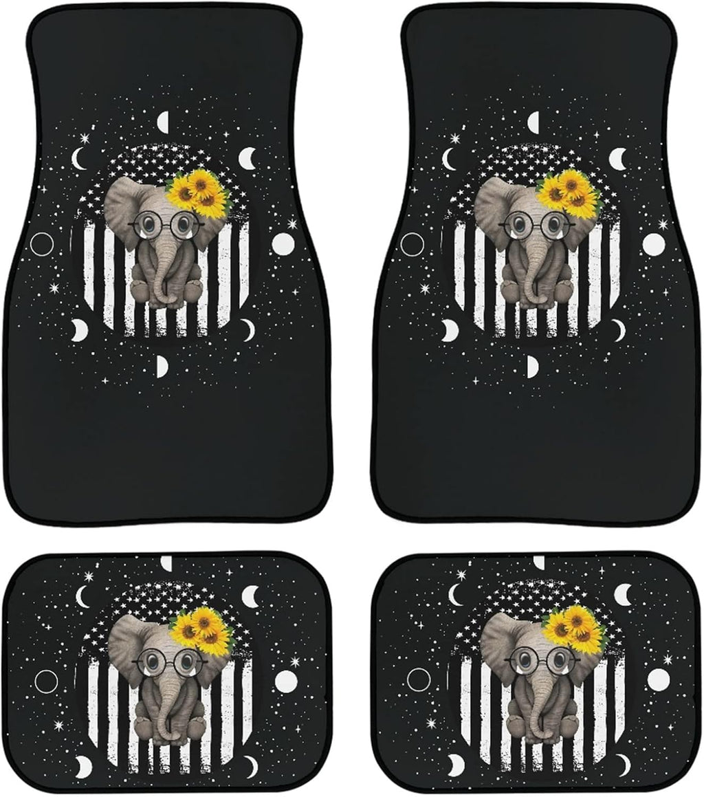 Automotive Front & Rear Floor Mats Set of 4 Piece Universal Fit P1575
