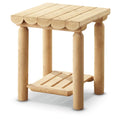 Cedar Log Side Table Nightstand Z4723