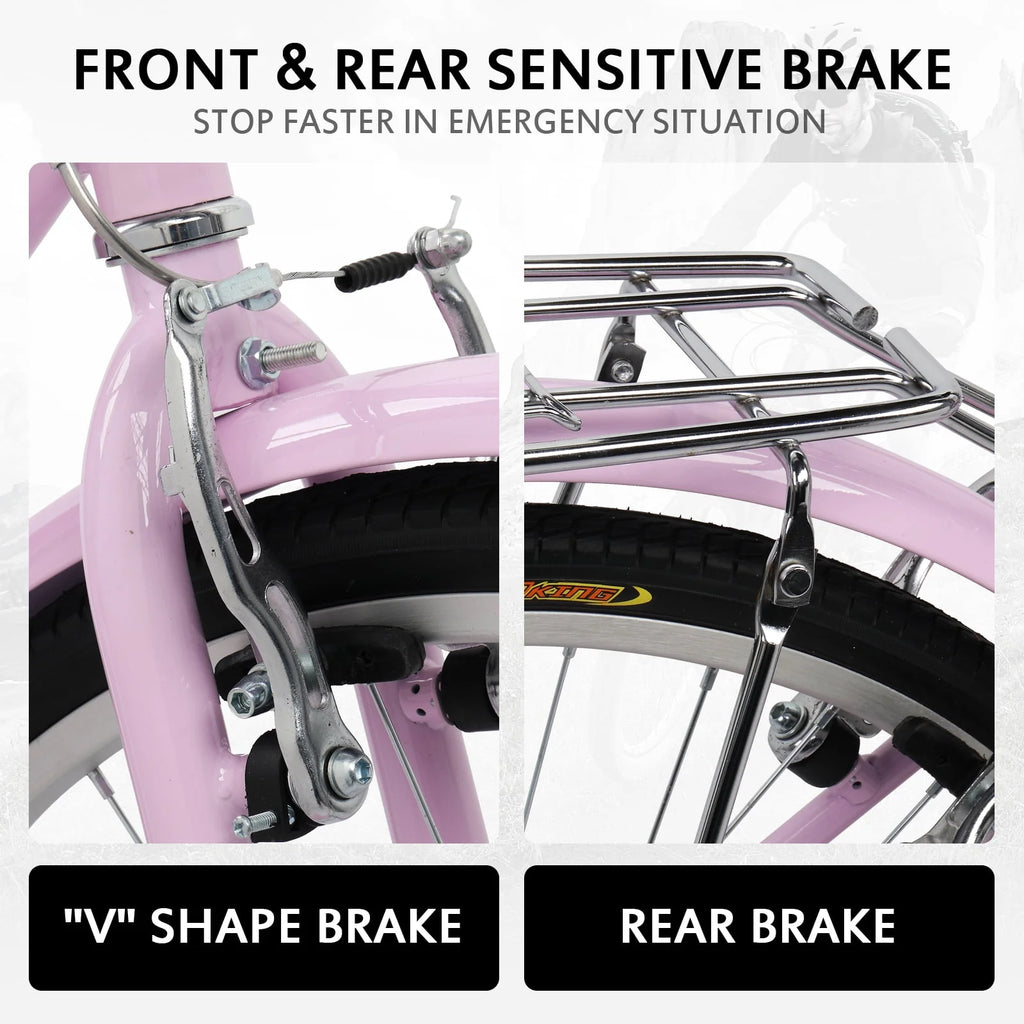 Pink 26in 7 Speed City Bike O36684