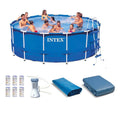 15ft x 48in Frame Swimming Pool Set with Pump J5182