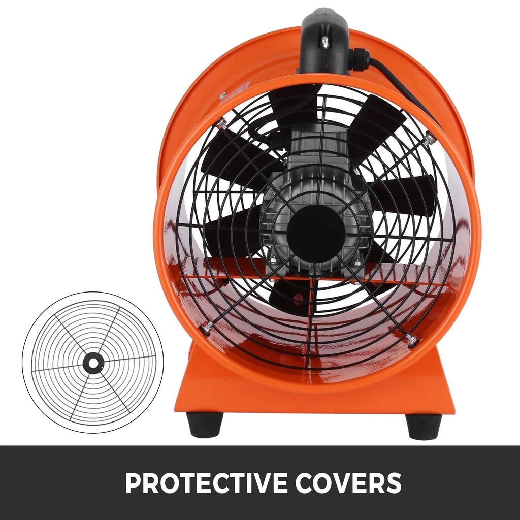 12 inch 0.7 HP Portable High Velocity Utility Blower Fan with 5m Duct Hose O358