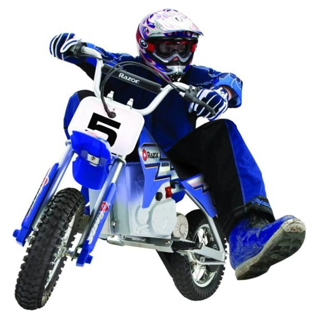 Blue 24V Miniature Electric Dirt Bike M4473