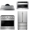 36 Gas Range, Range Hood, Refrigerator and Microwave T58347