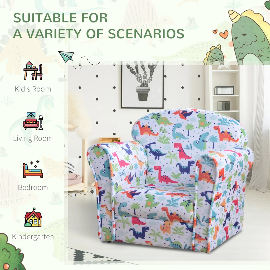 Kid's Sofa Armchair with Dinosaur Design B84019