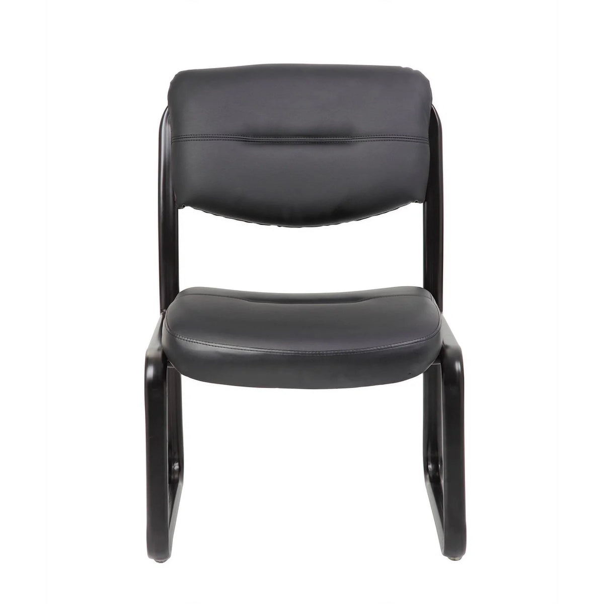 Black Leather Guest Chair P976