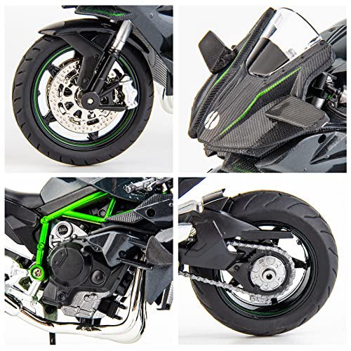 1:12 DieCast Motorcycle Model Black Q210