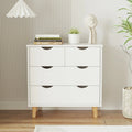 White 6 Drawer Wood Dresser Y2234