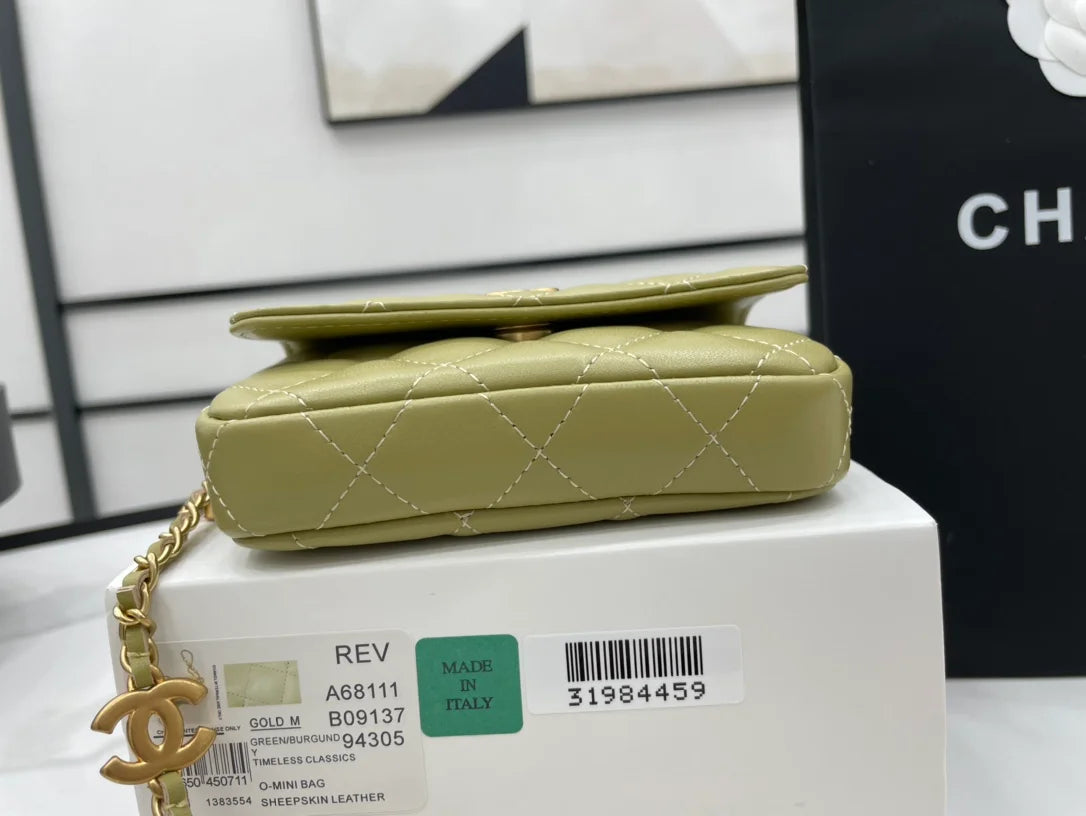 Distressed Green Women's Bags F735886