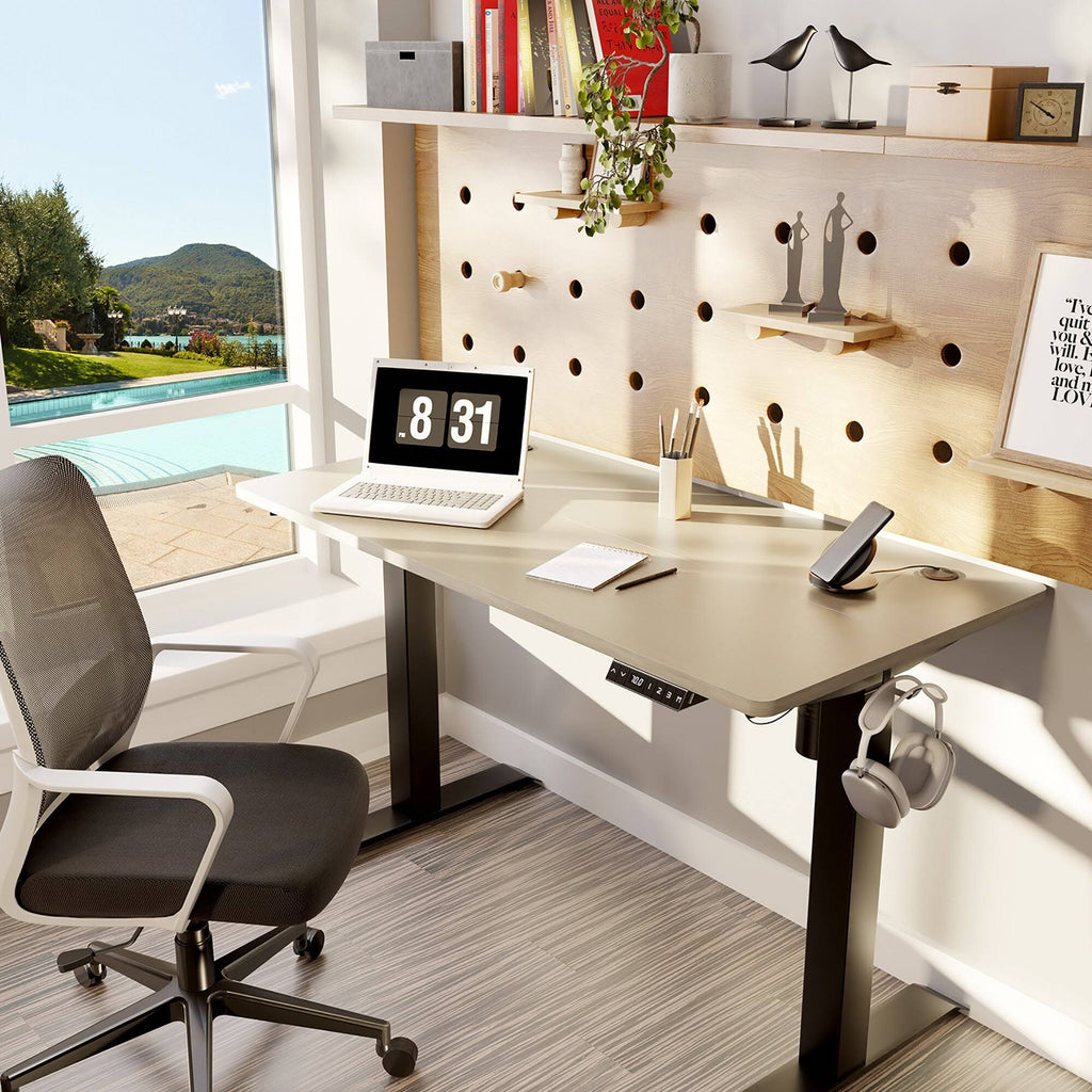 Black 48 x 24 Height Adjustable Electric Standing Desk Y7352
