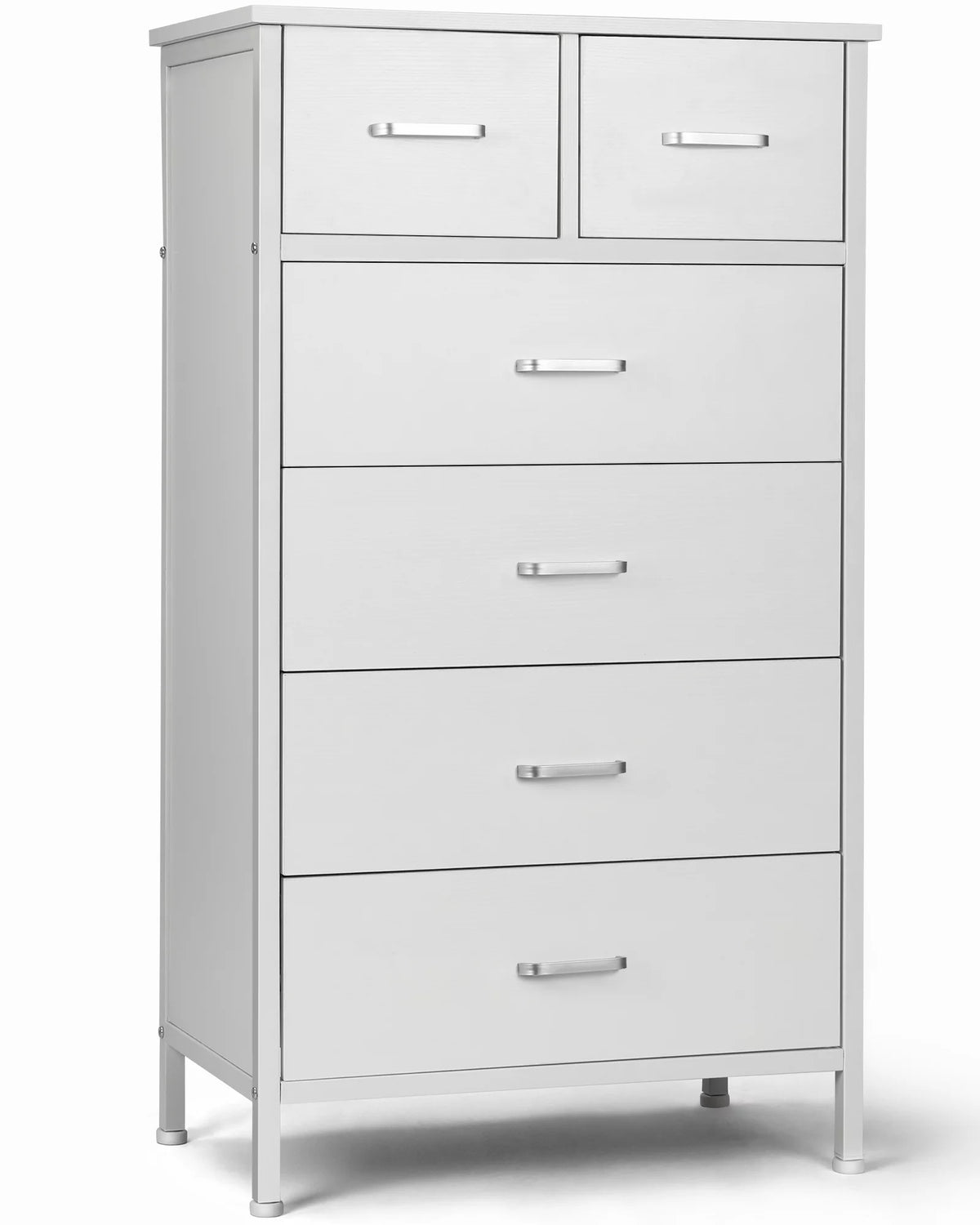 White 6 Drawer Wood Dresser Y2234