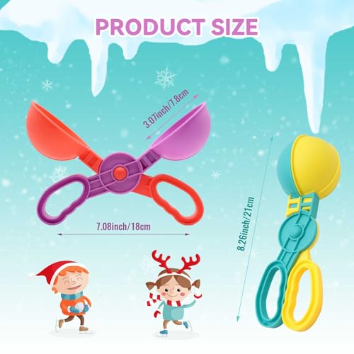 8 Pcs Snowball Maker Tool Kit with Handle E76236