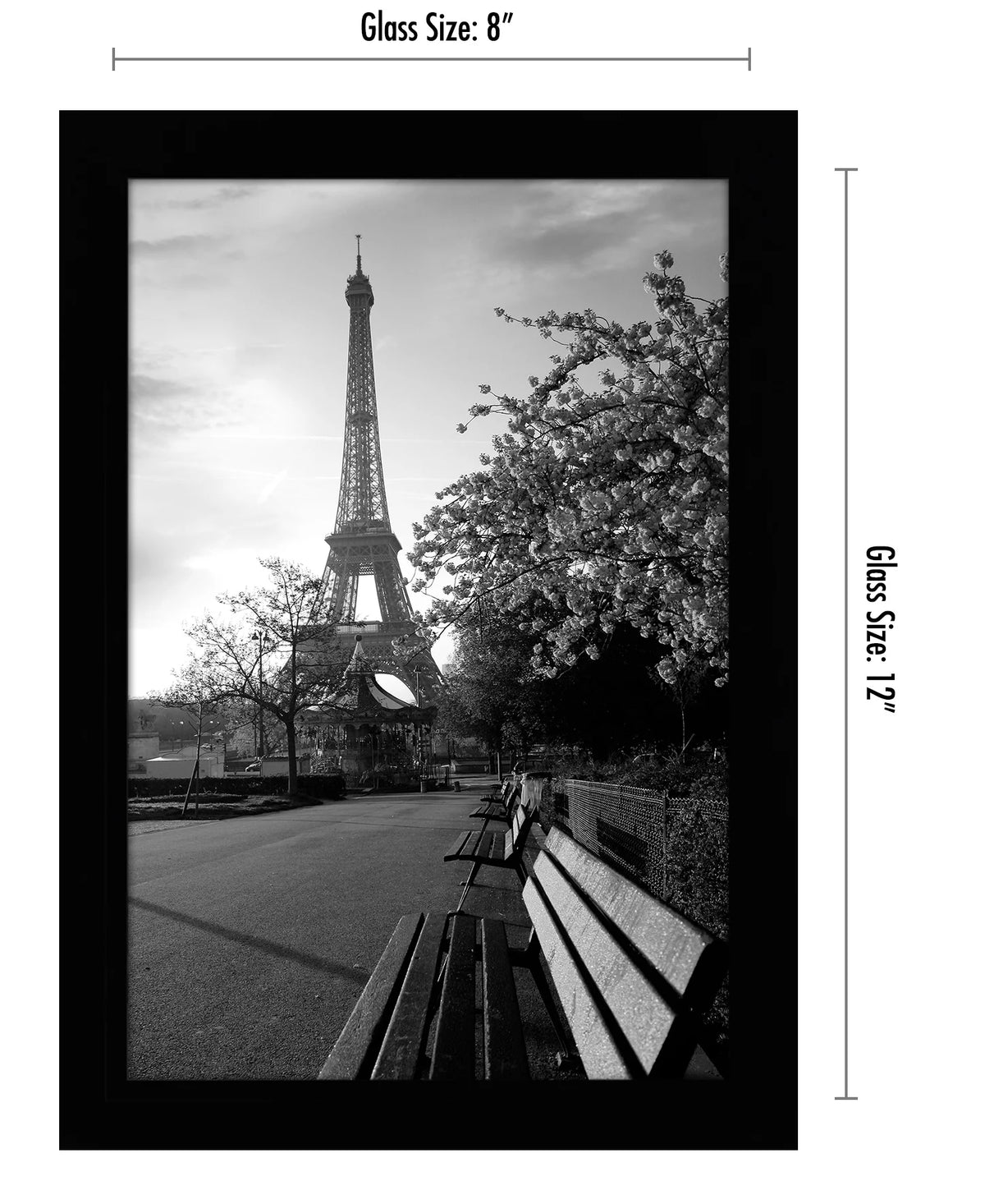Black 8 x 12 Picture Frame X5676