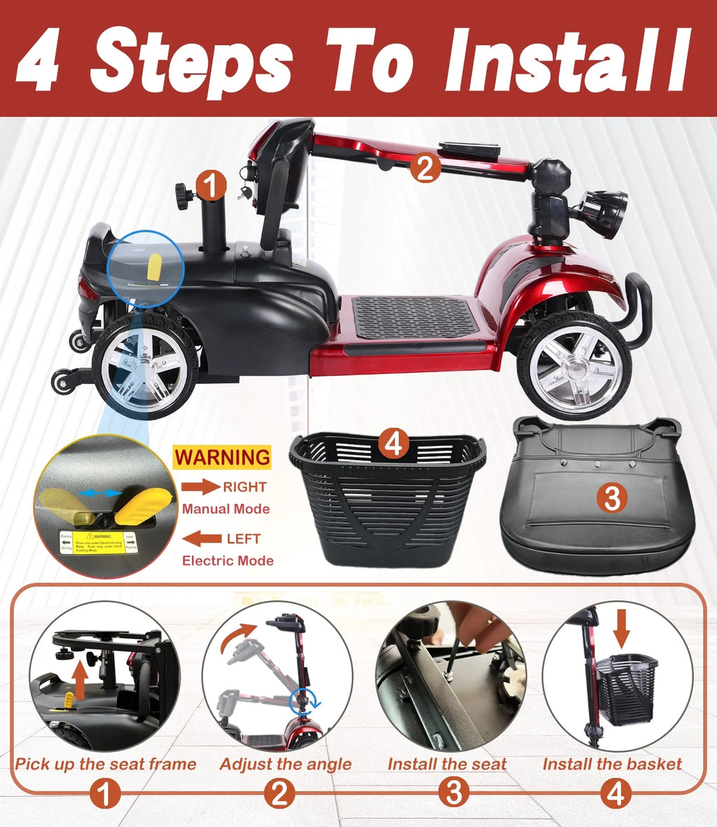 4 Wheel Mobility Scooter E178