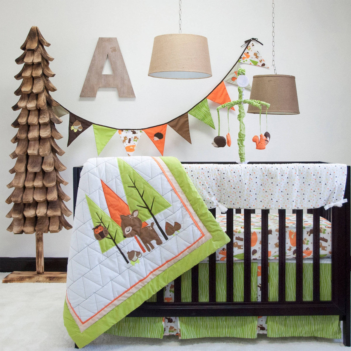 6 Piece Crib Bedding Set Q480648