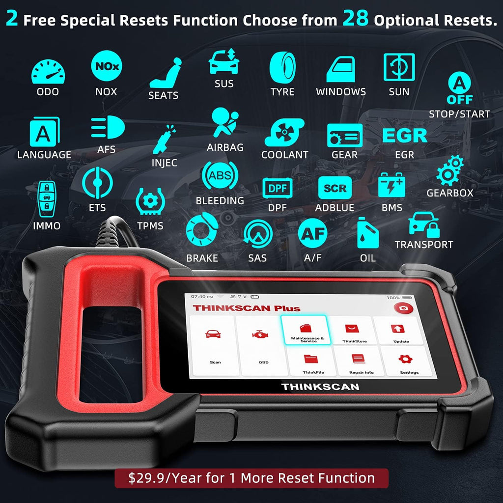 OBD2 Scanner Car Diagnostic Scanner with 28 Reset Functions 5 inch Touchscreen I305264
