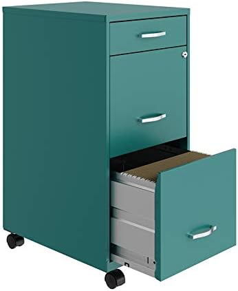 3 Drawer Metal Mobile File Cabinet with Lock H808
